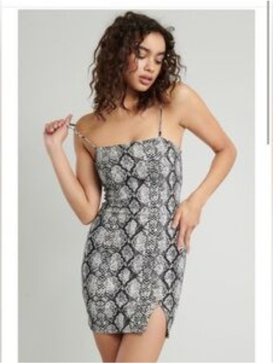 Garage Dresses & Skirts - Garage Snakeskin-Print Bodycon Dress